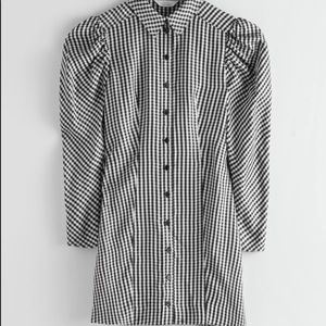 & Other Stories Puff Sleeve Mini Dress size 4 NWOT